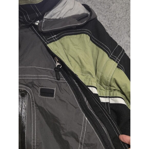 Obermeyer Ski Jacket Mens XL Tall Black Green WeatherX Corvette Snow Heavy - Picture 6 of 13